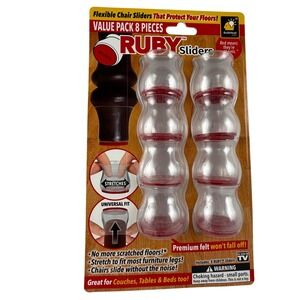 RUBY Sliders Furniture‎ Leg Floor Protectors Value Pack 8 Pieces Authentic